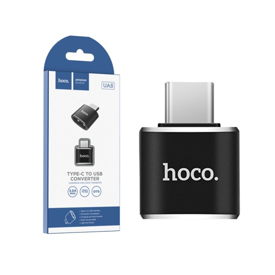 Hoco OTG Adaptor UA5 for Type-c to USB Black